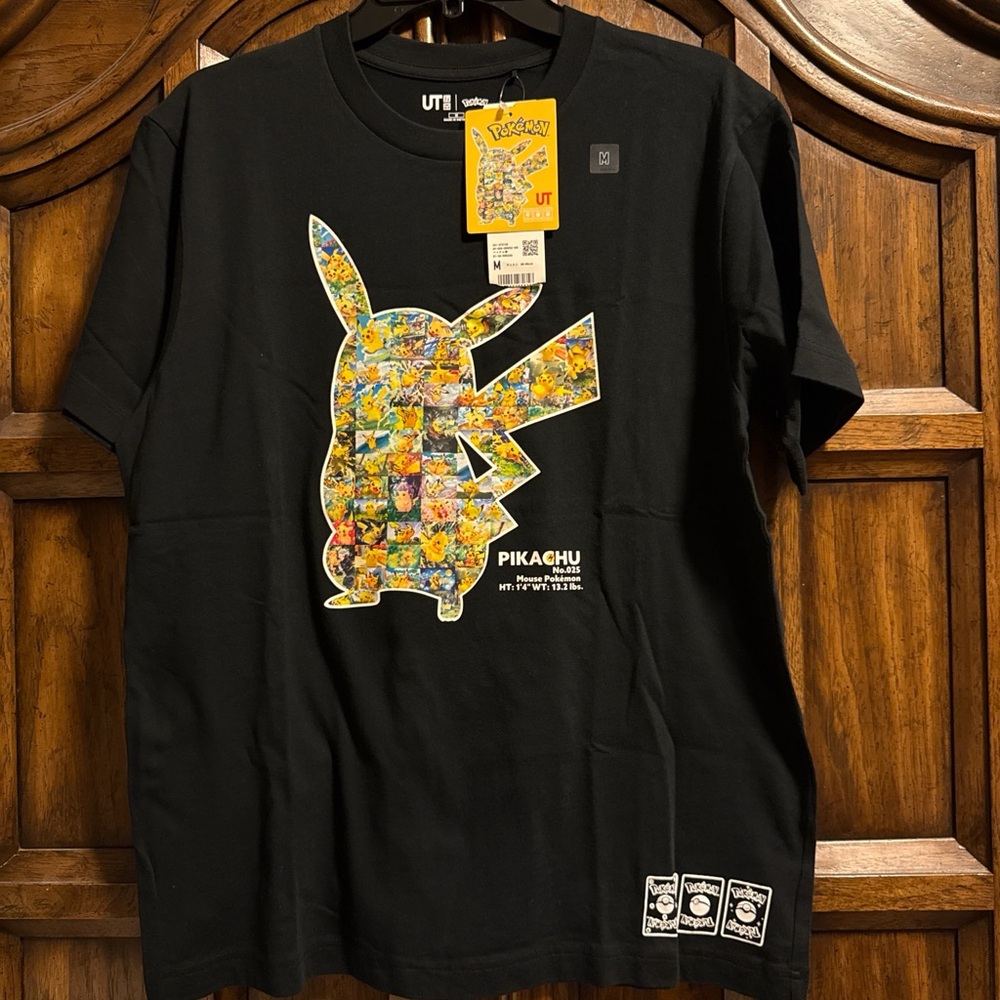 UNIQLO UT x Pokémon T-Shirts Pikachu Japan BLACK Medium NWT Men’s